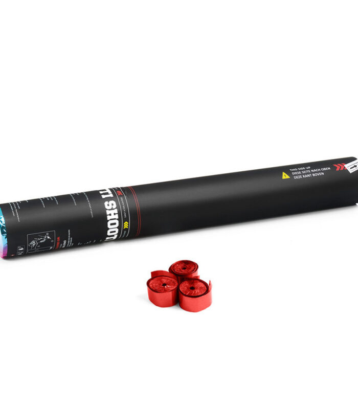 TCM FX - Kézi működtetésű Szalag Ágyú 50cm - Red Metallic